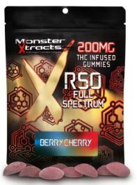Gummies | RSO | Berry Cherry | 200mg | Monster X