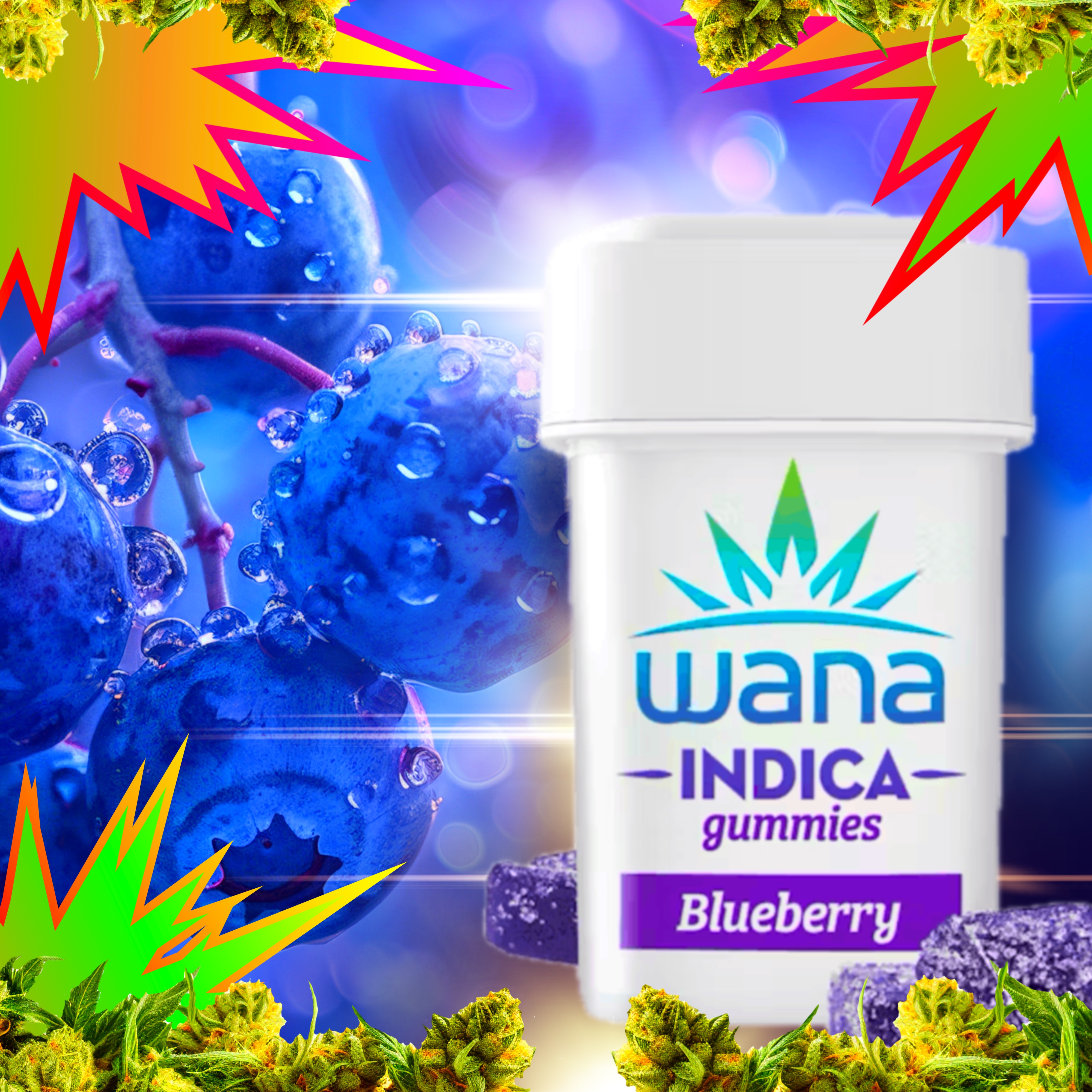 Classic Blueberry Indica Chews [10 Pack] | 100mg