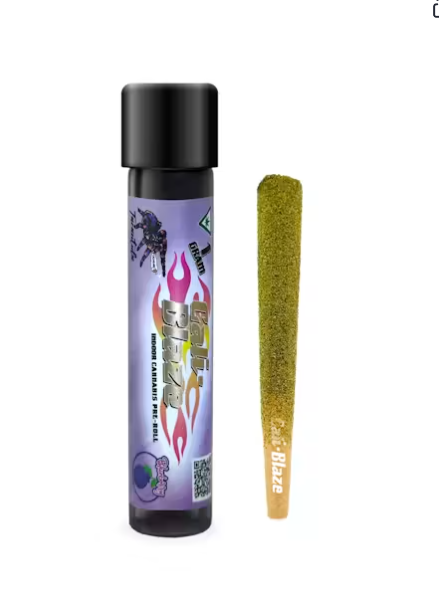 Cali Blaze | Blueberry | Tarantula Infused Pre-roll | 1g | Indica