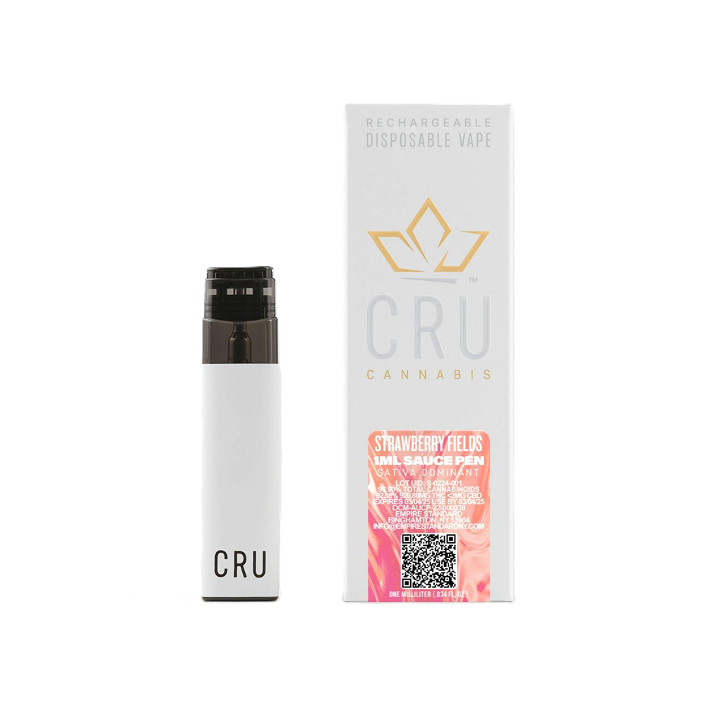 CRU | Strawberry Fields | Live Resin All-In-One Vape 1ML