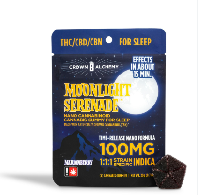 Moonlight Serenade Nano Gummies | 1:1:1 (THC:CBD:CBN) | 2 Pieces x