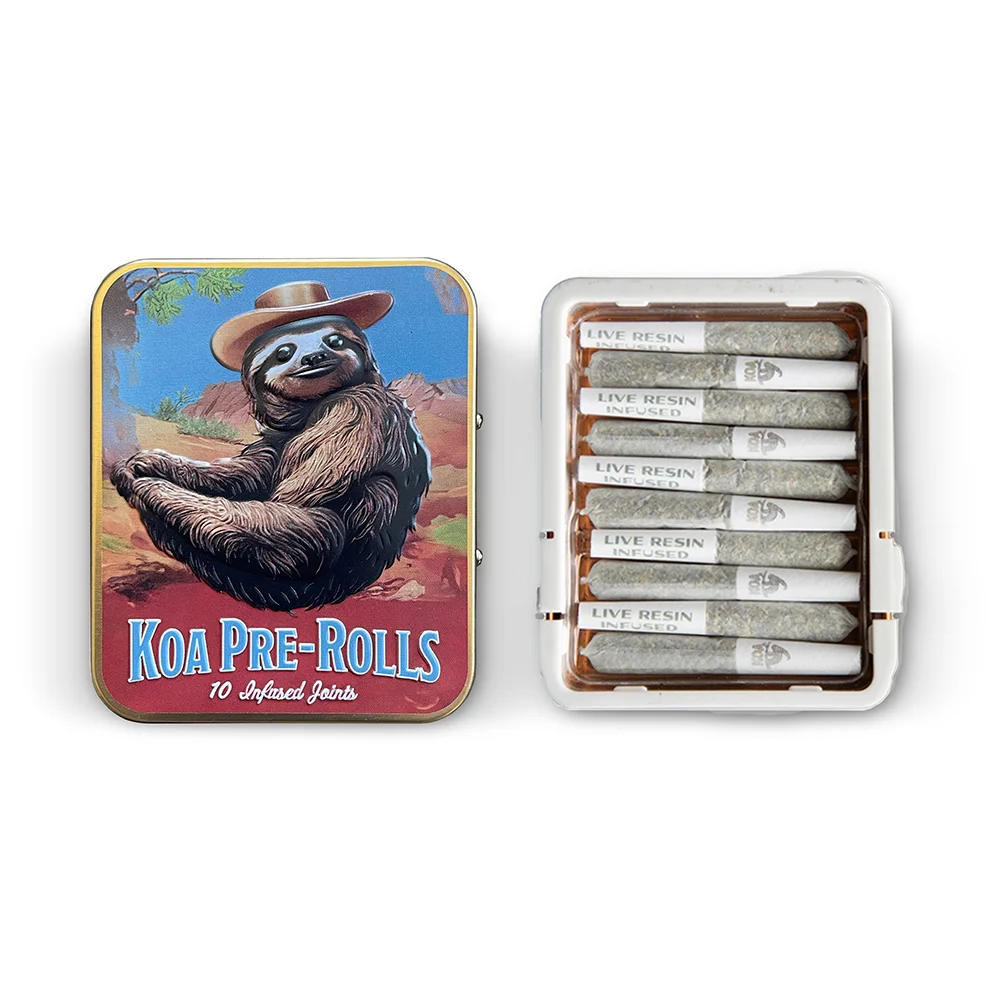 KOA - GRANDDADDY PURPLE - LIVE RESIN INFUSED PRE-ROLLS - 3.5G 10PK