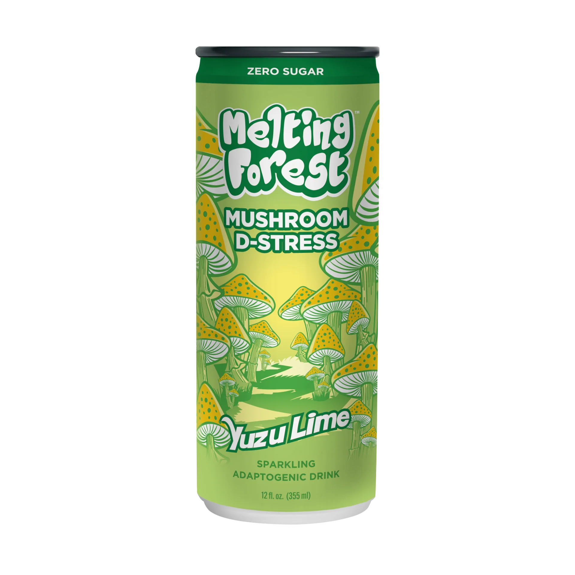Melting Forest - Mushroom D-Stress Drink - 12 fl oz - Yuzu Lime
