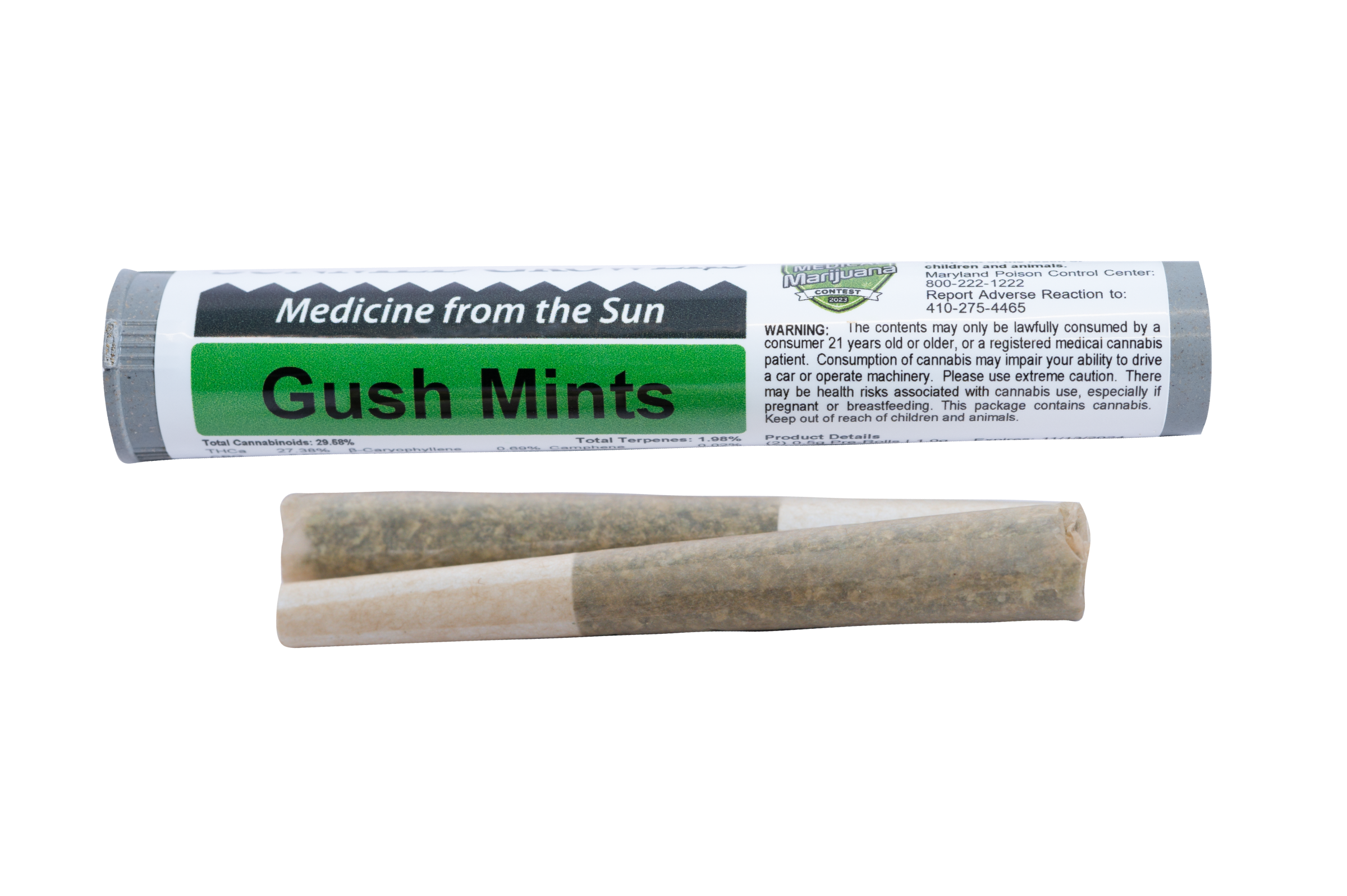 Gush Mints Pre Roll 2pk 1g