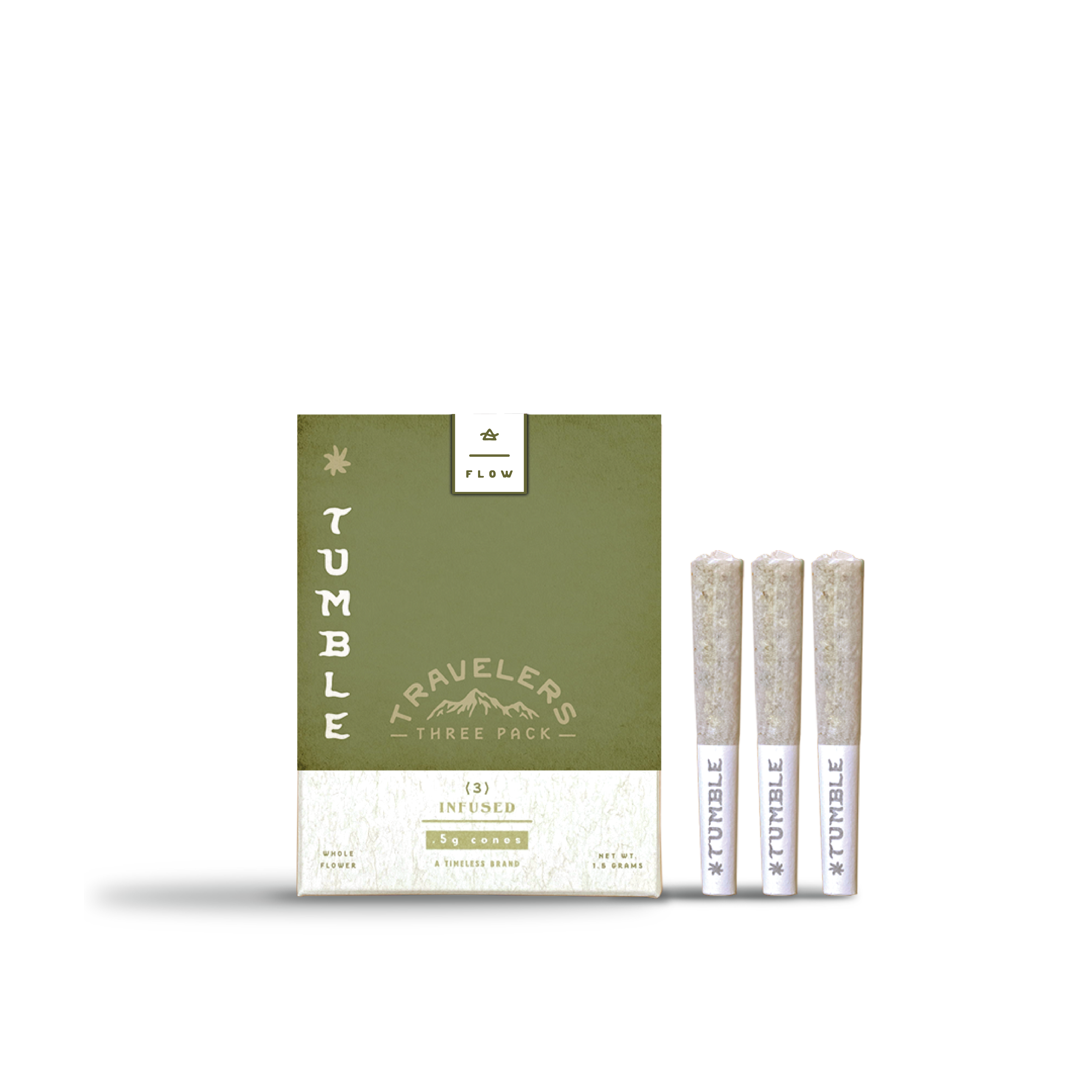 Pineapple Express Travelers Infused-Pre-Roll 3-pack | 1.5g (Chill)