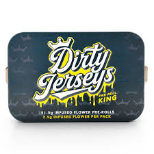 Dirty Jerseys | Pre-rolls | King Of Jersey | Jersey Boof w/ Texas Butter Dirty Diamonds| (5pk) 0.5g infused - Hybrid