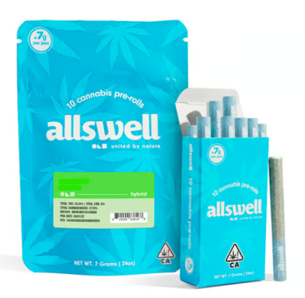 Allswell Super MAC Hybrid x 10PK Prerolls 7g