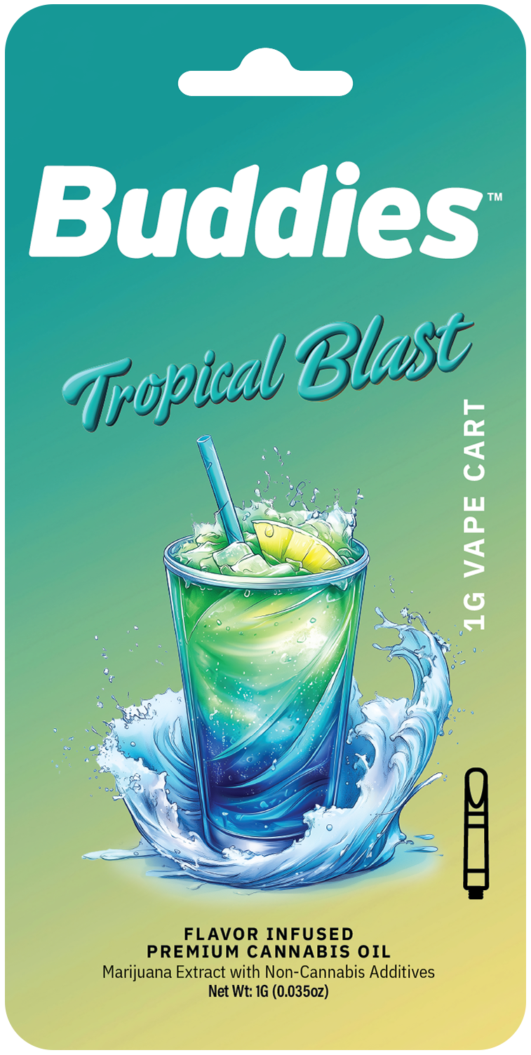 BUDDIES - VAPE DISTILLATE - 1G - TROPICAL BLAST