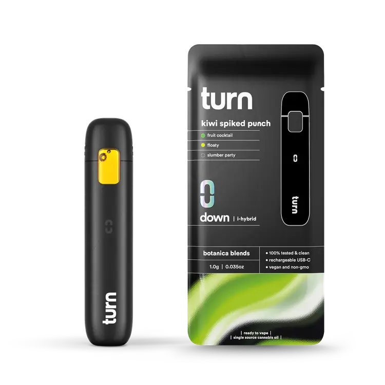 Turn - Kiwi Spiked Punch (Down) AIO Disposable Vape - 1g