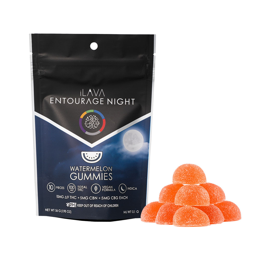 Entourage Night Gummies (2:1:1): 100MG - Watermelon