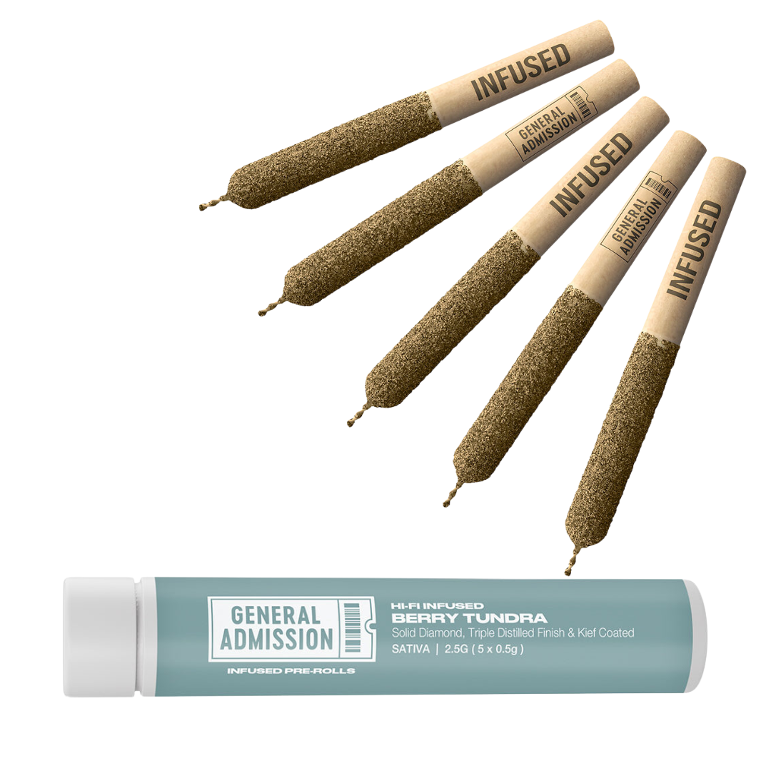 General Admission Berry Tundra Hi-Fi Infused Pre-Roll - 5 x .5g