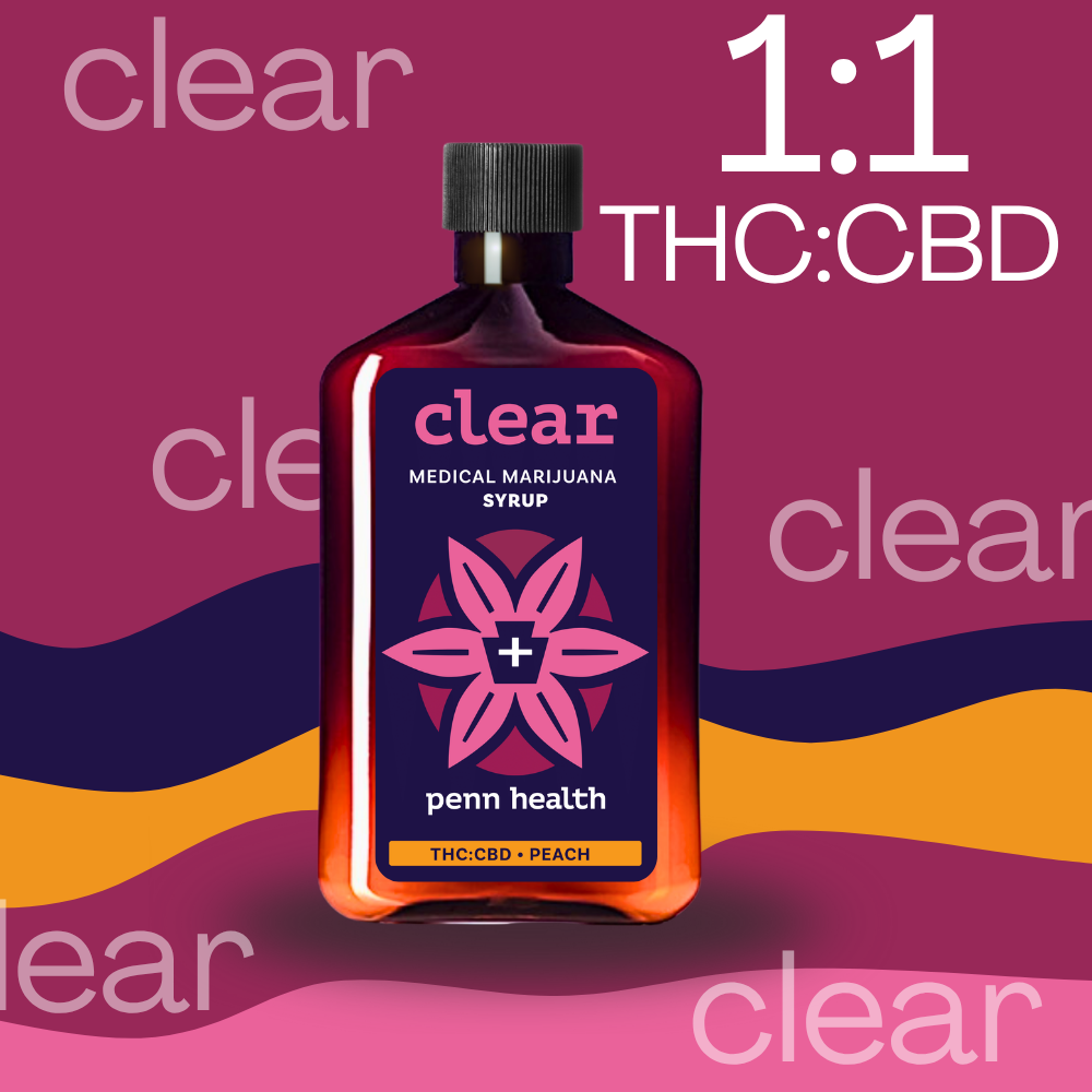 Clear 1:1 CBD:THC - Peach [250ml] (250mg CBD/250mg THC)
