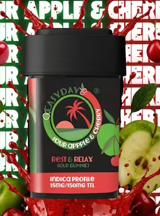 Sour Apple Cherry Rest & Relax 150MG Gummies (15mgx10)