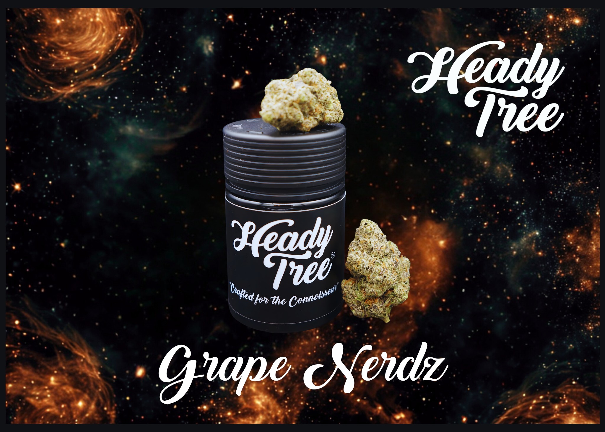 3.5g Flower Jar | Grape Nerdz