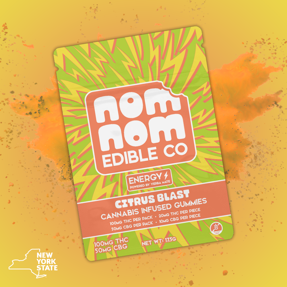 Nom Nom Edible Co. | Citrus Blast  | 5pk Gummy | 100mg