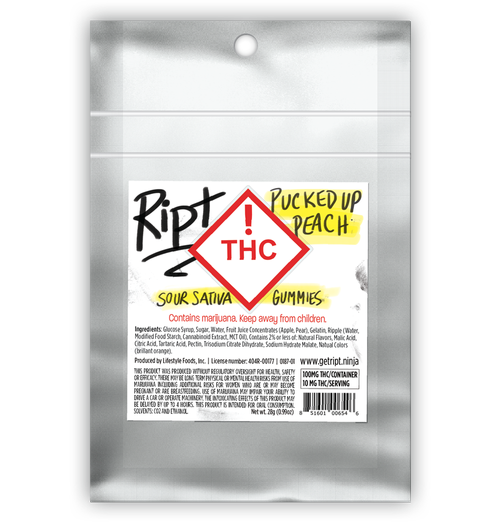 Ript - Pucked Up Peach (S) 100mg