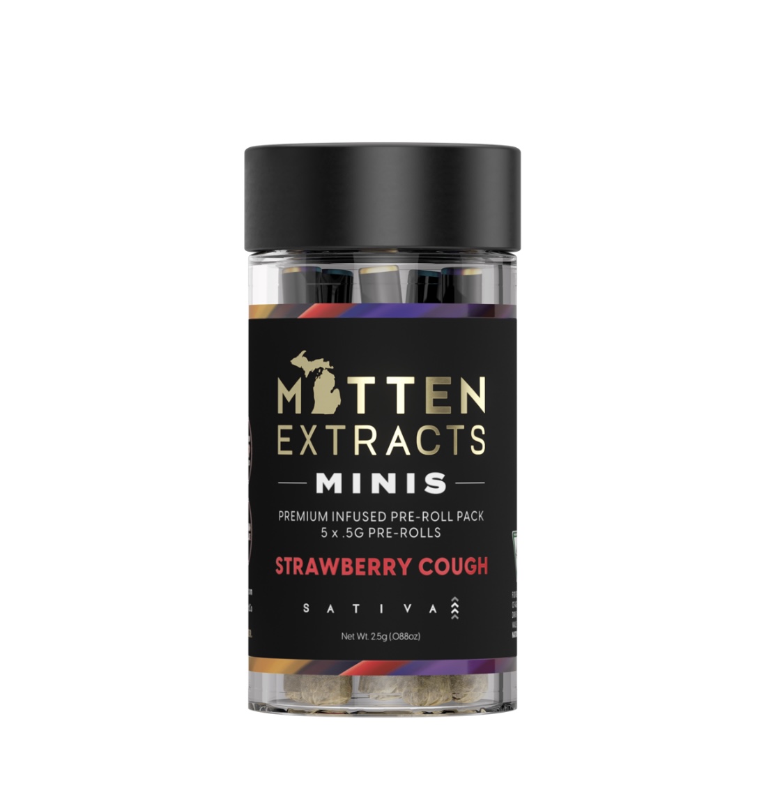 Mitten Extracts: Strawberry Cough (S) Infused 5-Pack (0.7g x 5)