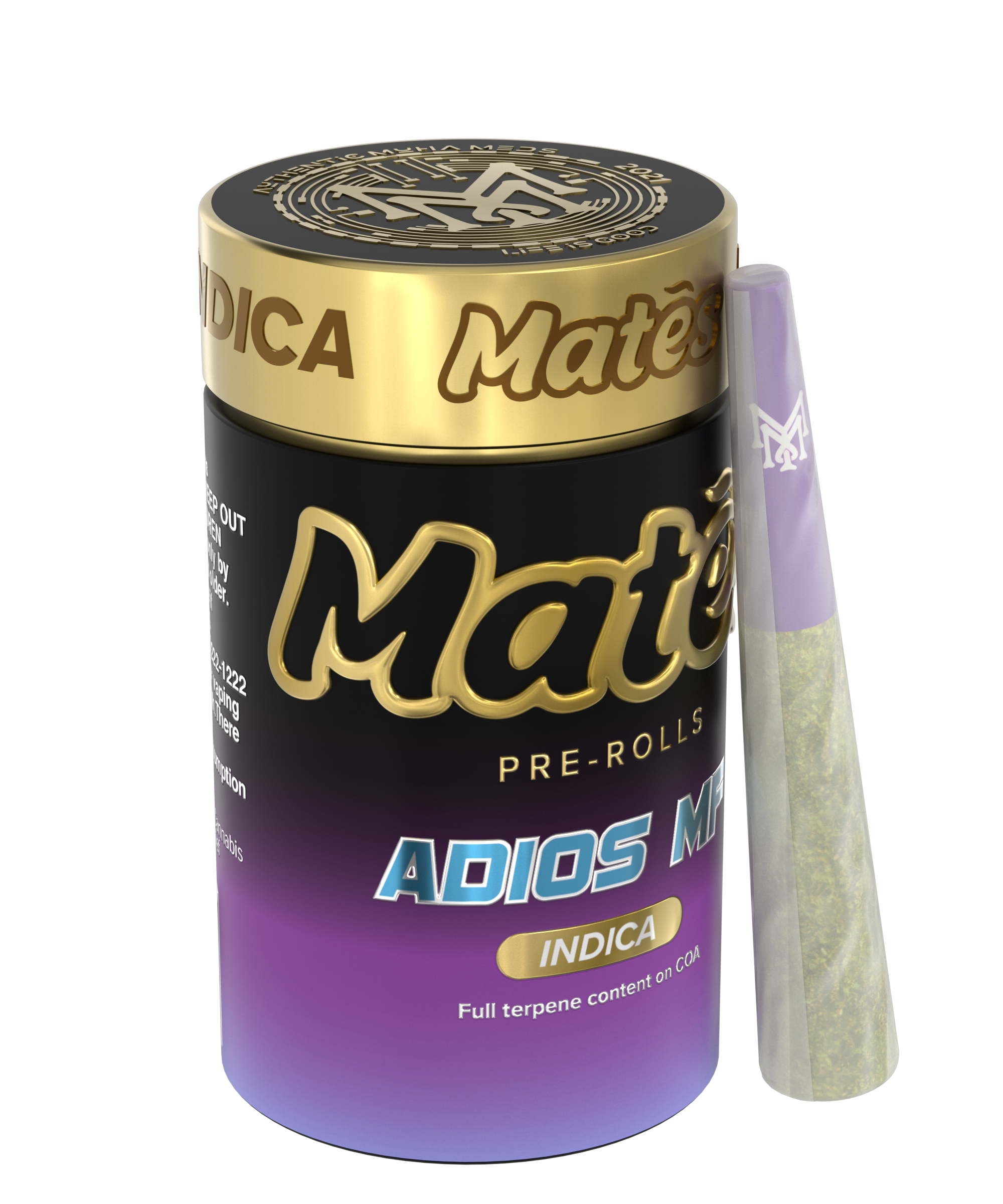 Muha Meds Mates Adios MF 5pk Infused Prerolls