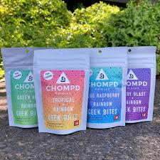 CHOMPD - Watermelon Rainbow Geek Bites - 100mg