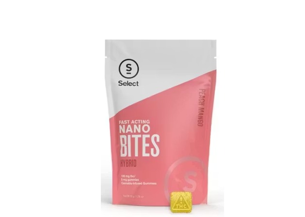 Select Bites - Peach Mango Fast Acting Nano Gummies 20pk - 100mg