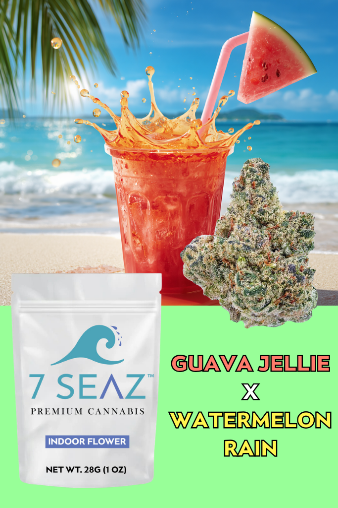 Guava Jelly x Watermelon Rain Flower | 7 Seaz - 1oz in Victor