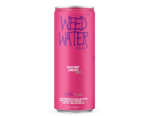 Weed Water | Razz Mint Limeade | 10mg THC 12 FL OZ