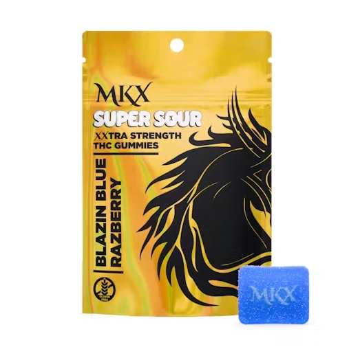 MKX - Blue Razz 200MG Super Sour Gummies