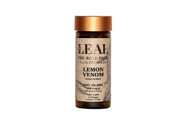 LEAL | Lemon Venom | Multipacks PreRoll | 5pk x 1g | 5g