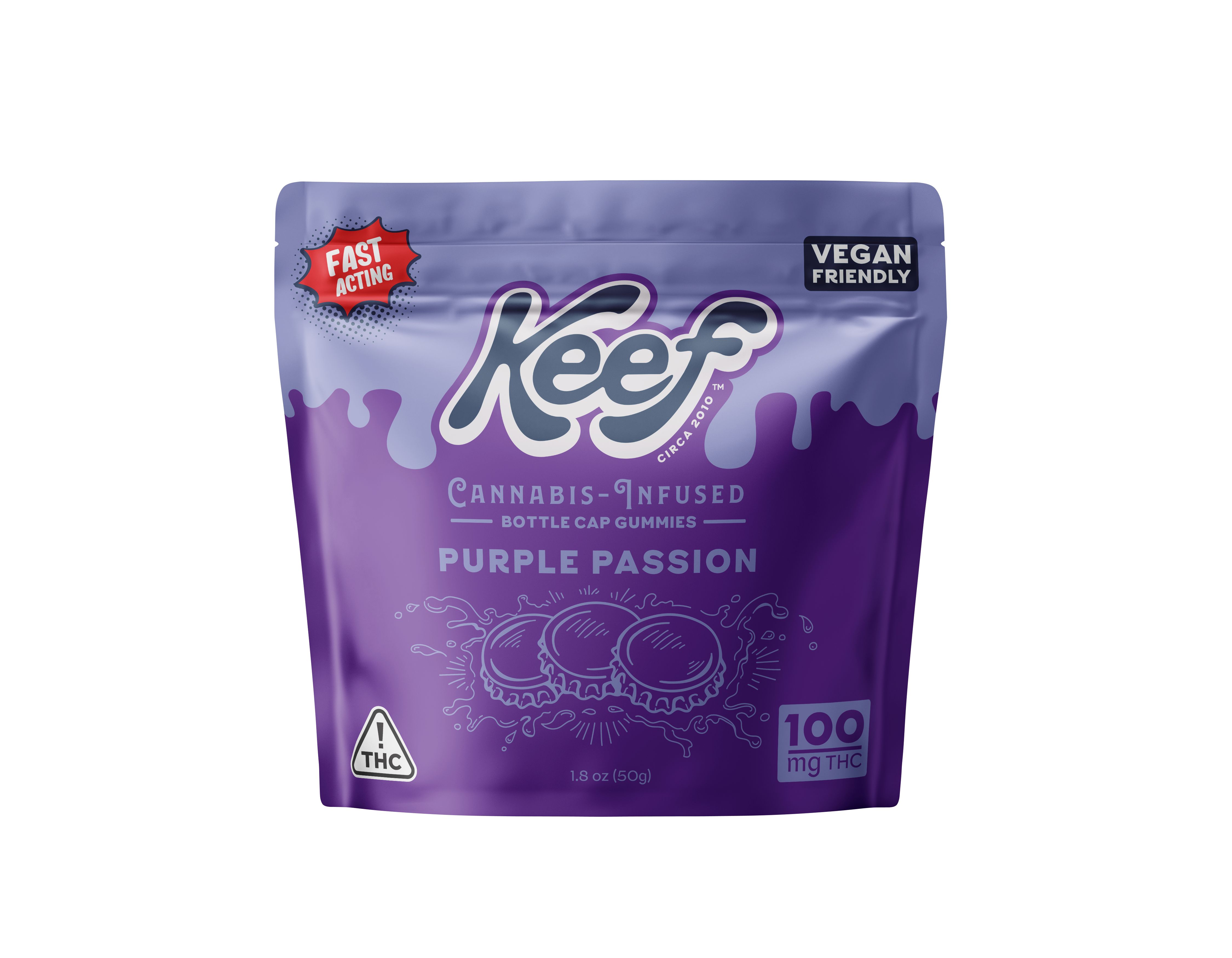 Keef Bottle Cap Gummies Purple Passion