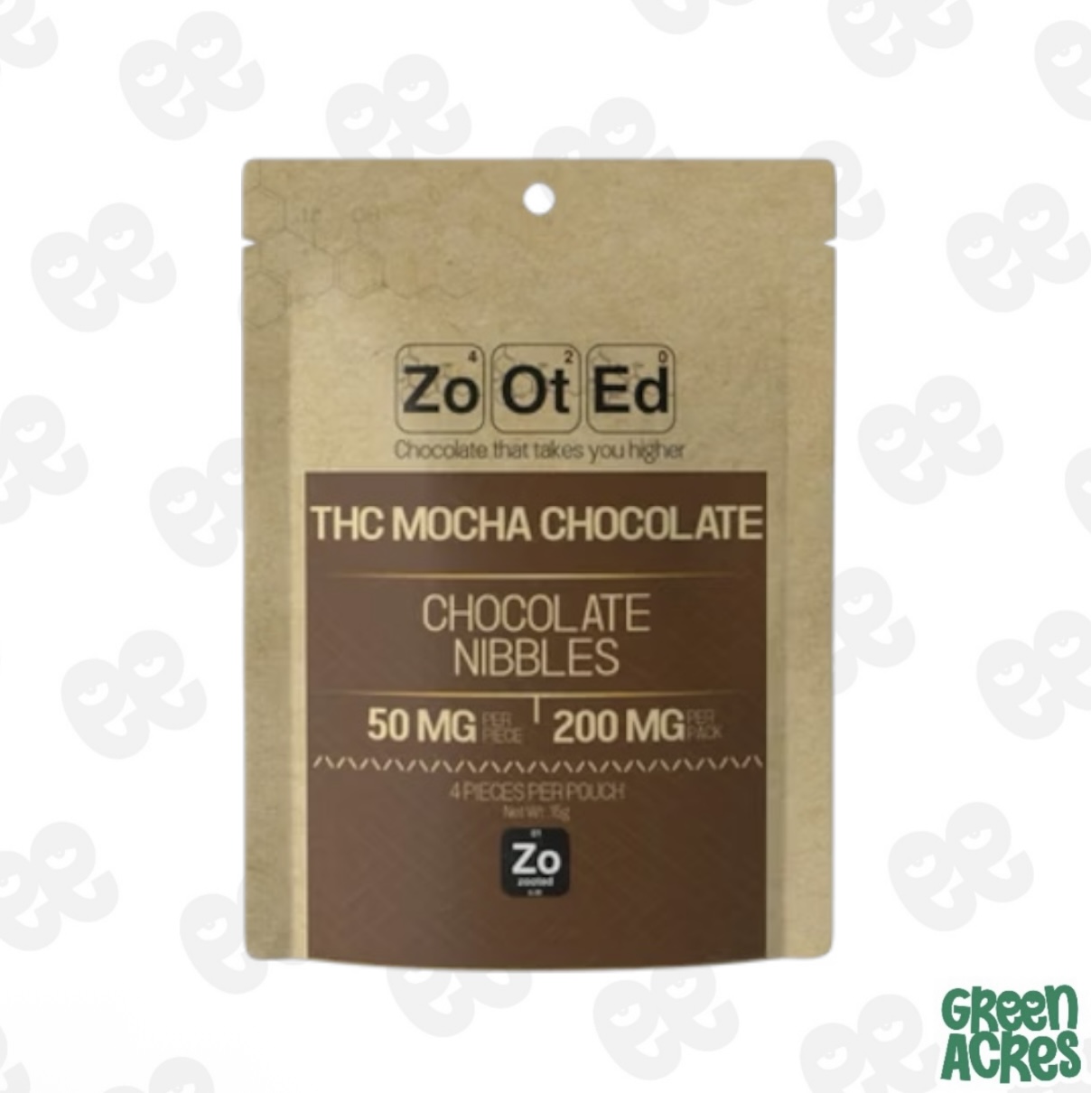 ZOOTED: Mocha 200MG Chocolate Nibbles