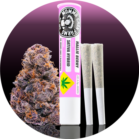 Momma Chan Hallie Berry (Sativa/Hybrid) 2 pack (1g) Pre-Rolls