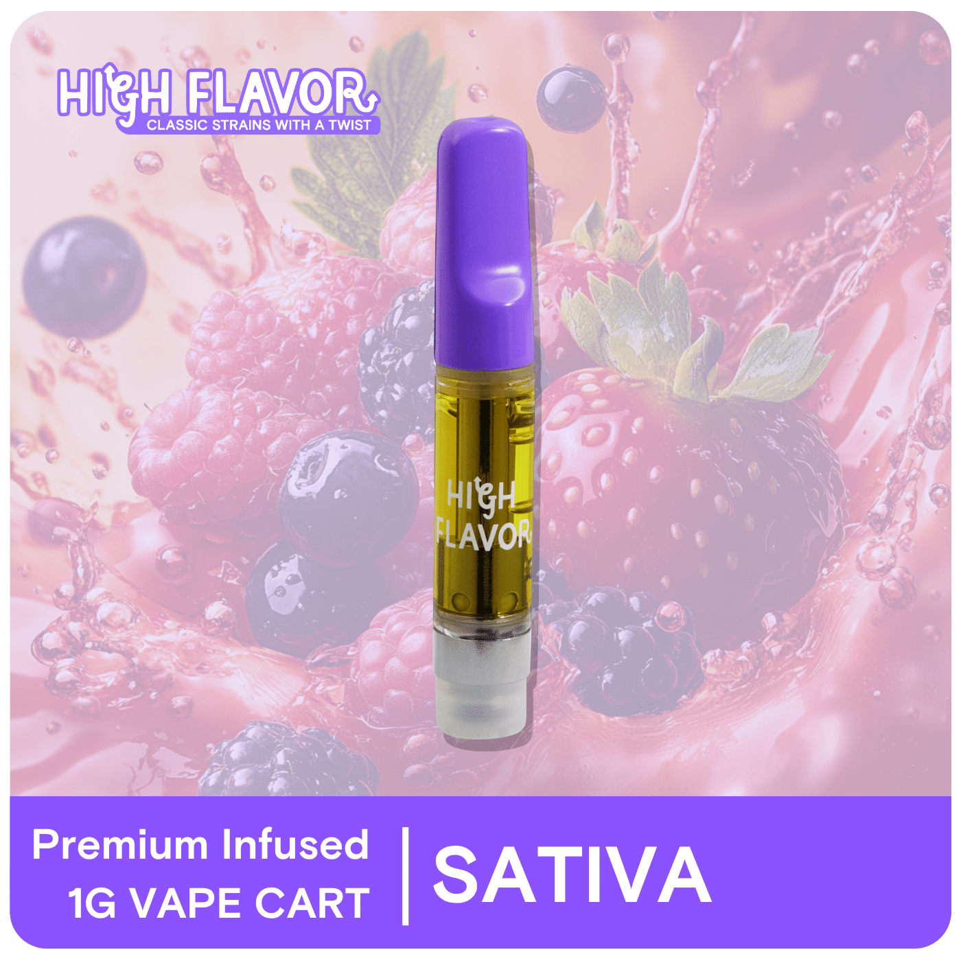 1g Berry Haze Distillate Cartridge | TAX INCLUDED