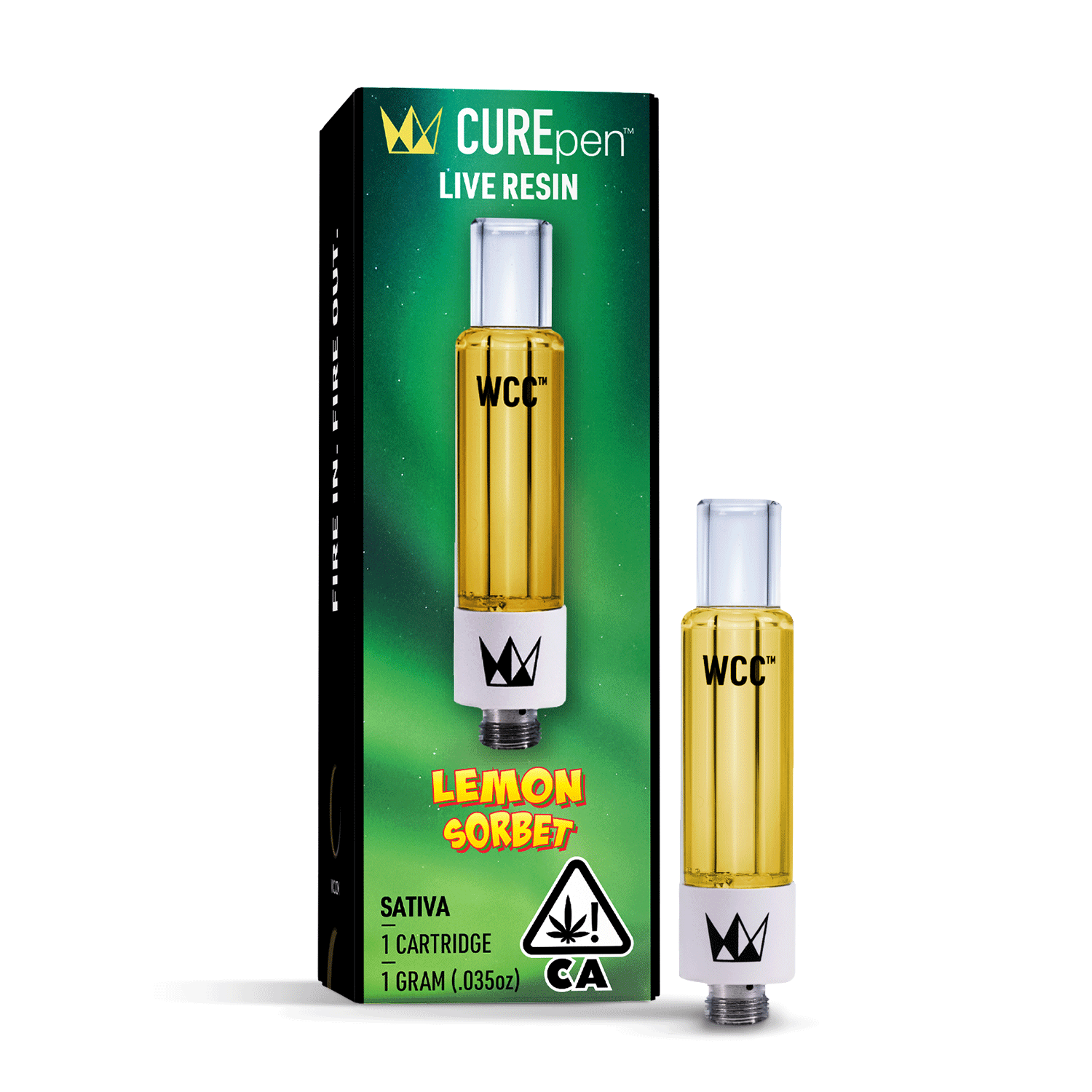 Lemon Sorbet Live Resin cart WCC