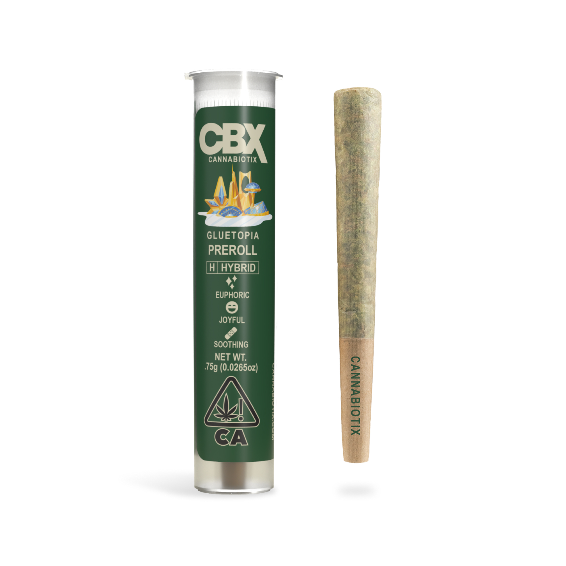 Cannabiotix | Gluetopia (Hybrid) - .75g Pre Roll