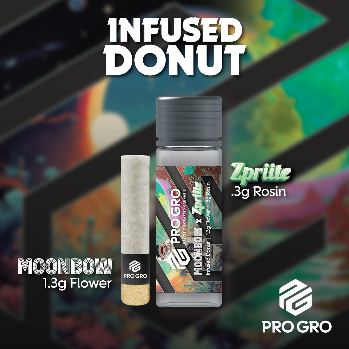Moonbow 112 x Zpriite Hash Donut 1.6g