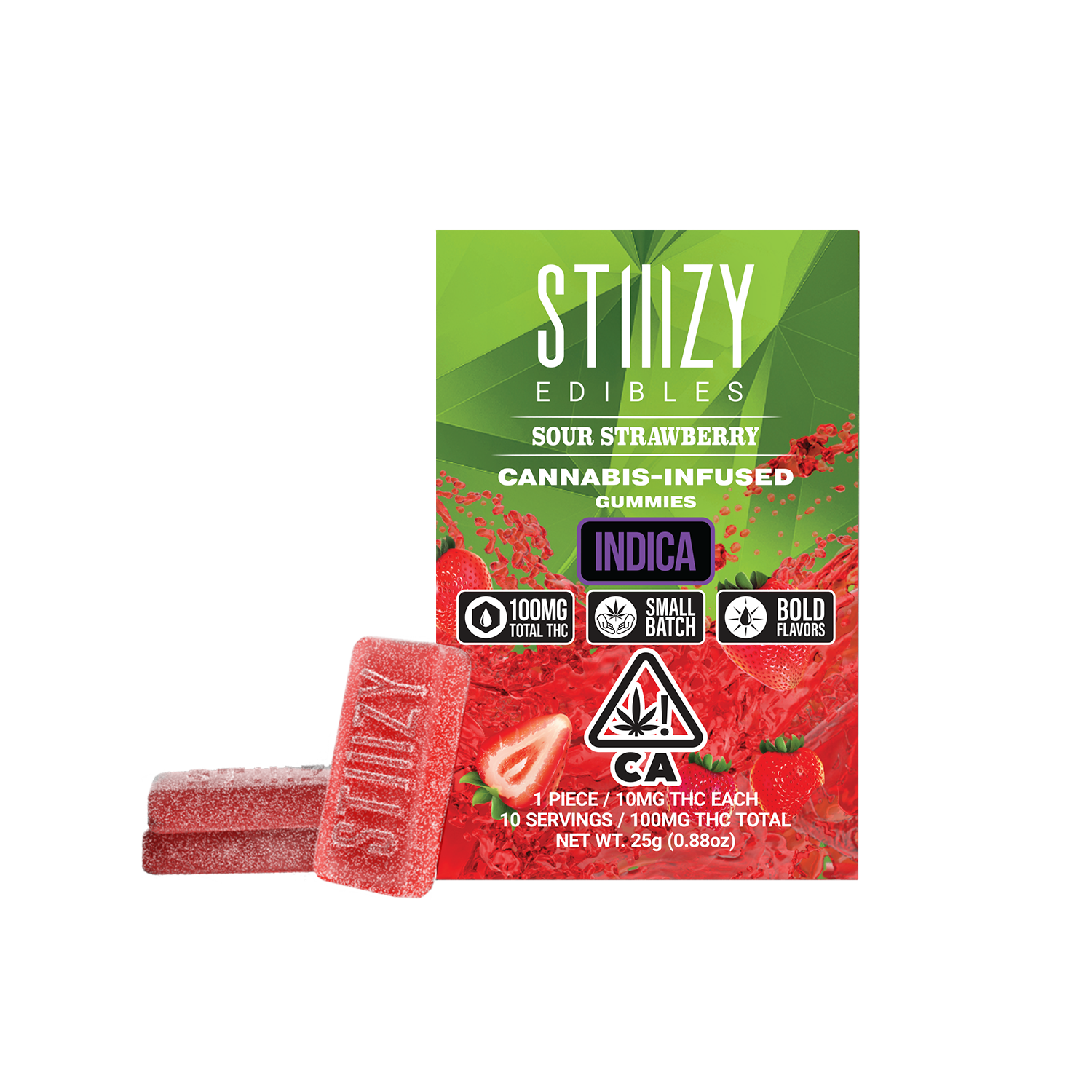 Gummies | 10pk | Sour Strawberry | 100mg
