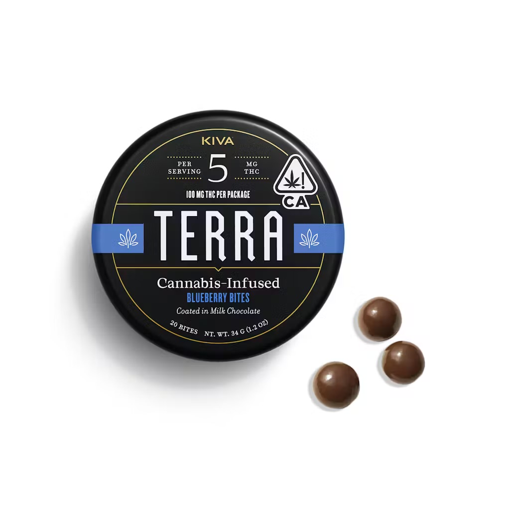 KIVA - TERRA - EDIBLE (MILK CHOCOLATE) - 100MG THC: 4OMG CBN - MILK AND COOKIES