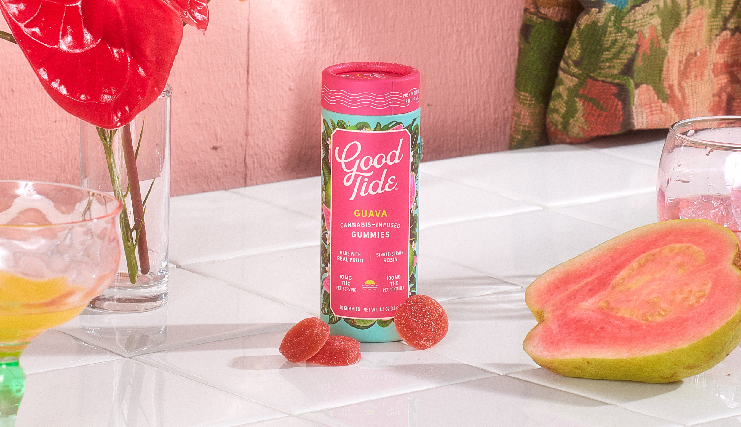 Good Tide | Rosin Gummies | Guava | 100mg 10pack