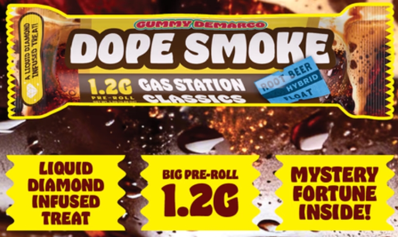 Dope Smokes | Rootbeer Float Diamond Infused Pre-Roll | 1.2g