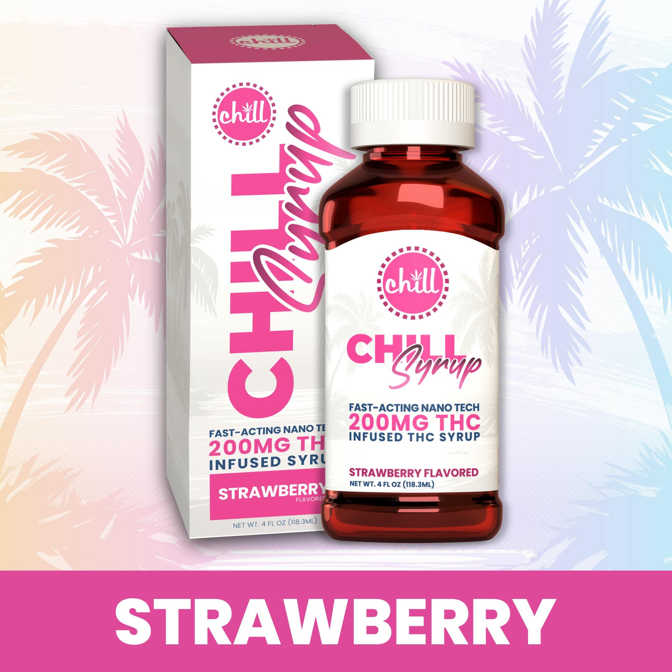 Chill Medicated | 200MG THC Syrup | Strawberry