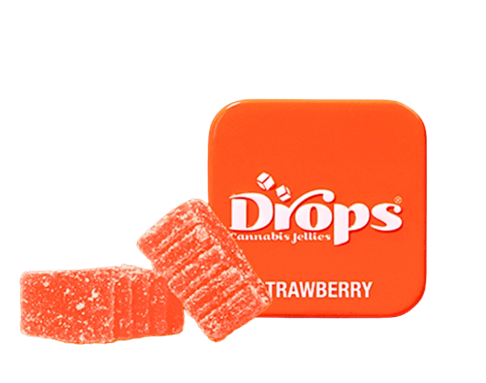 100mg 2pc 1:1 THC:CBG Strawberry - Jelly - Drops