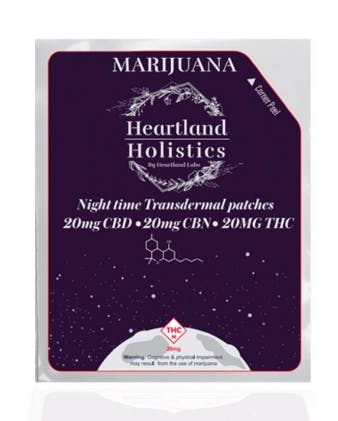 HEARTLAND HOLISTICS | 1:1:1 THC:CBD:CBN NIGHTTIME | TRANSDERMAL PATCH | 20MG
