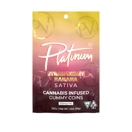 Platinum - 200MG Gummies - Strawberry Banana
