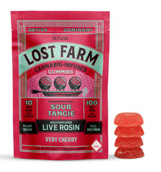 Very Cherry x Sour Tangie Rosin Gummies | 100mg | Lost Farms