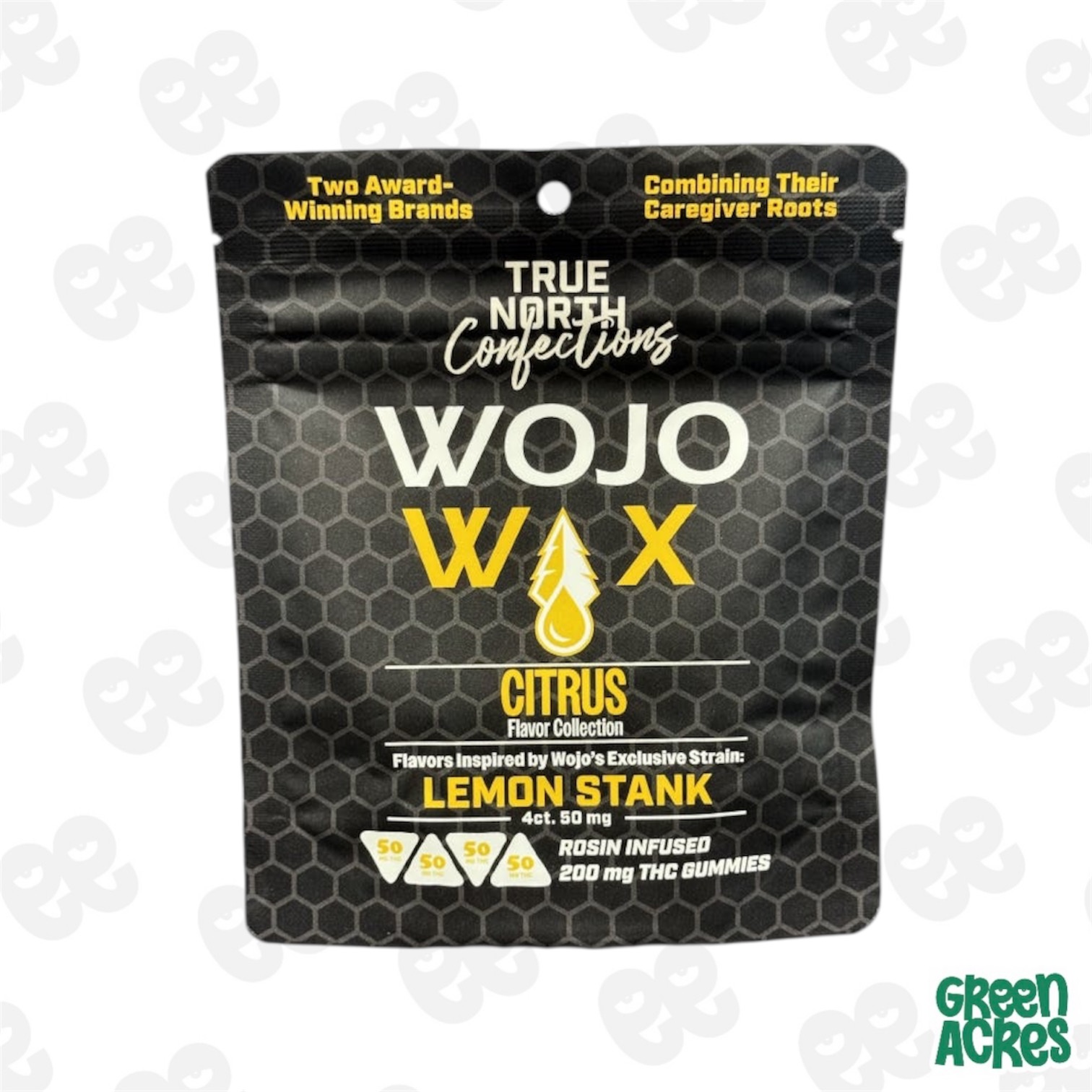 True North x WOJO: Lemon Stank 200MG Rosin Gummies (4x50mg)