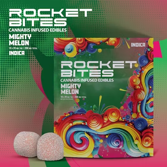 Rocket Bites - 200mg- Mighty Melon