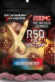 Monsterx 20mg Rso Gummies Berry