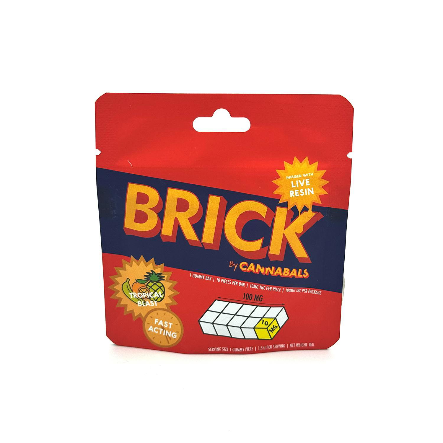 B 266 Brick Resin Tropical Burst