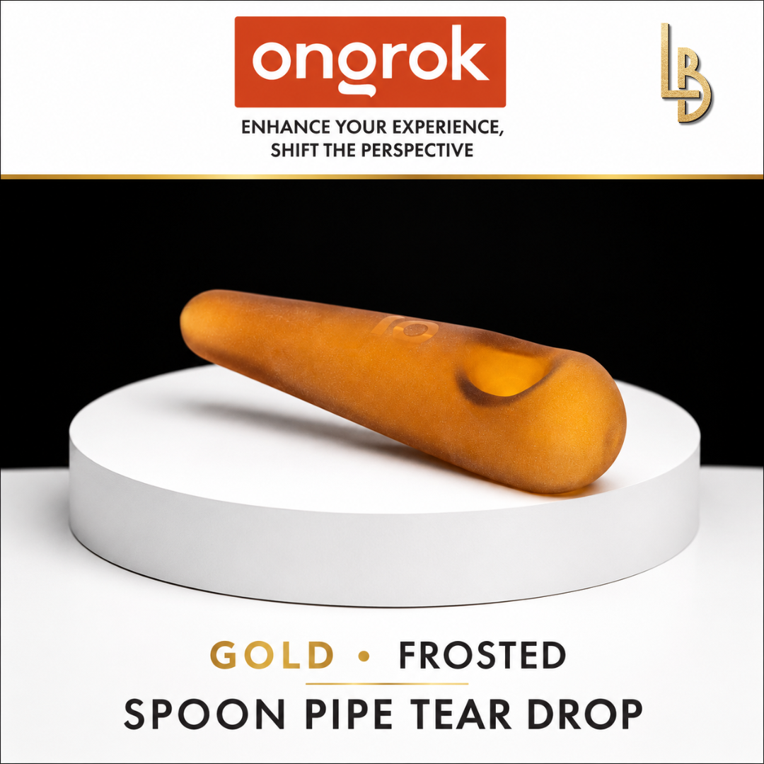 Gold Frosted Tear Drop