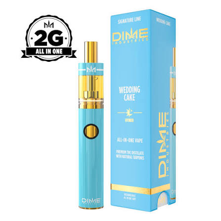 DIME Disposable Vape | Wedding Cake | 2g (Hybrid)